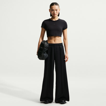 Nike Sportswear Wide Leg Track Kadın Siyah Eşofman Altı