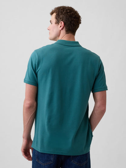 Yeşil Pique Polo Yaka T-shirt