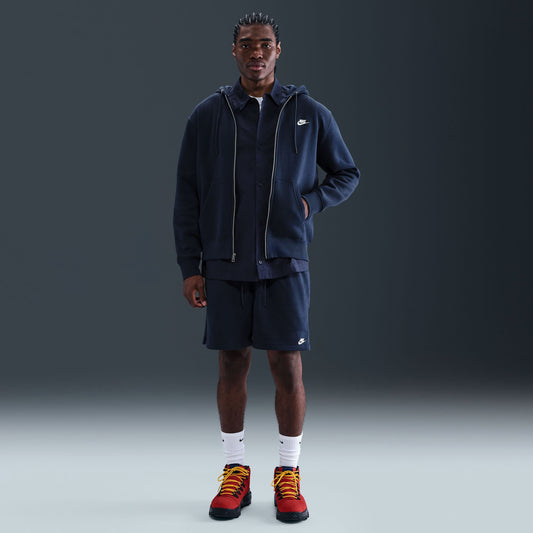 Nike Club Flow French Terry Erkek Lacivert Şort