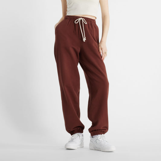New Balance French Terry Kadın Bordo Eşofman Altı