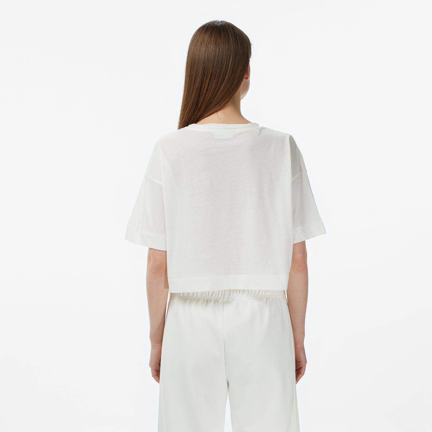 Lacoste Kadın Bisiklet Yaka Krem T-shirt