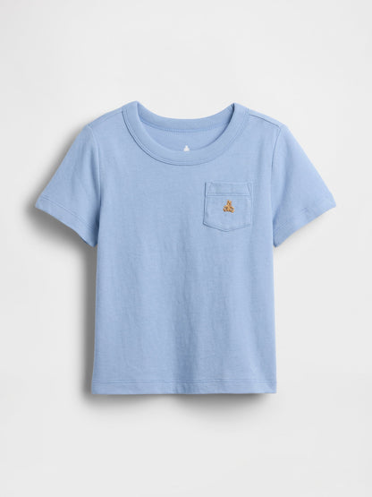 Açık Mavi Mix & Match Cep T-shirt