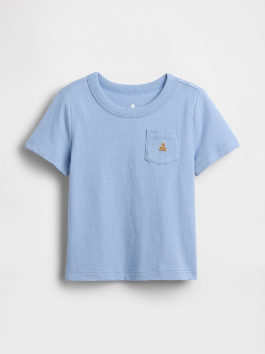 Açık Mavi Mix & Match Cep T-shirt