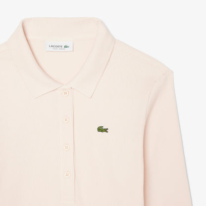 Lacoste L.12.d Slim Fit Kadın Pembe Polo