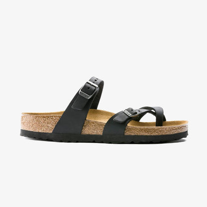 Birkenstock Mayari Leoi Kadın Siyah Parmak Arası Terlik