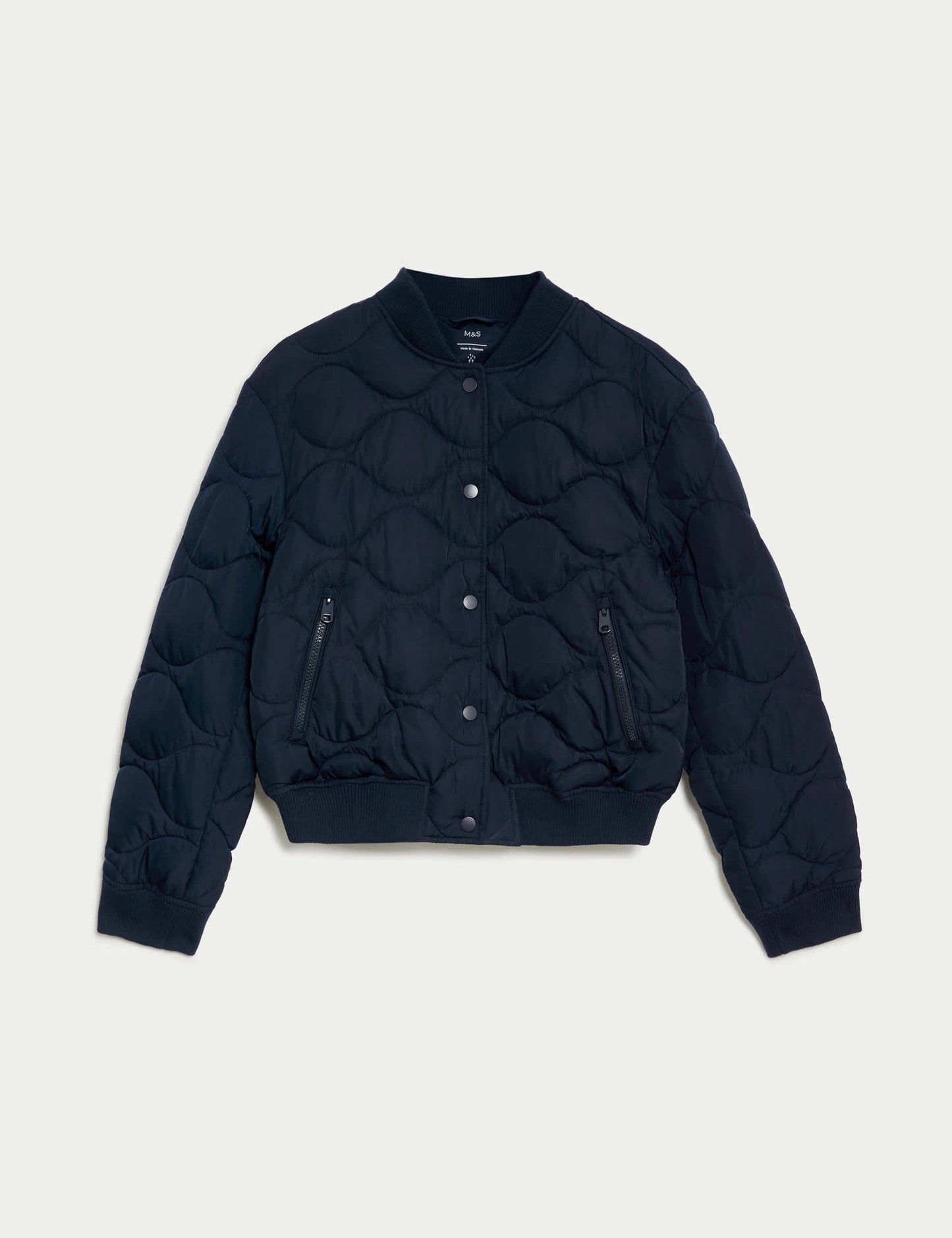 Saten Kapitone Bomber Ceket