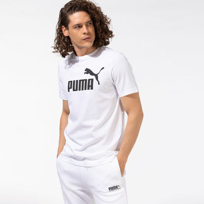 Puma Ess Logo Erkek Beyaz T-shirt