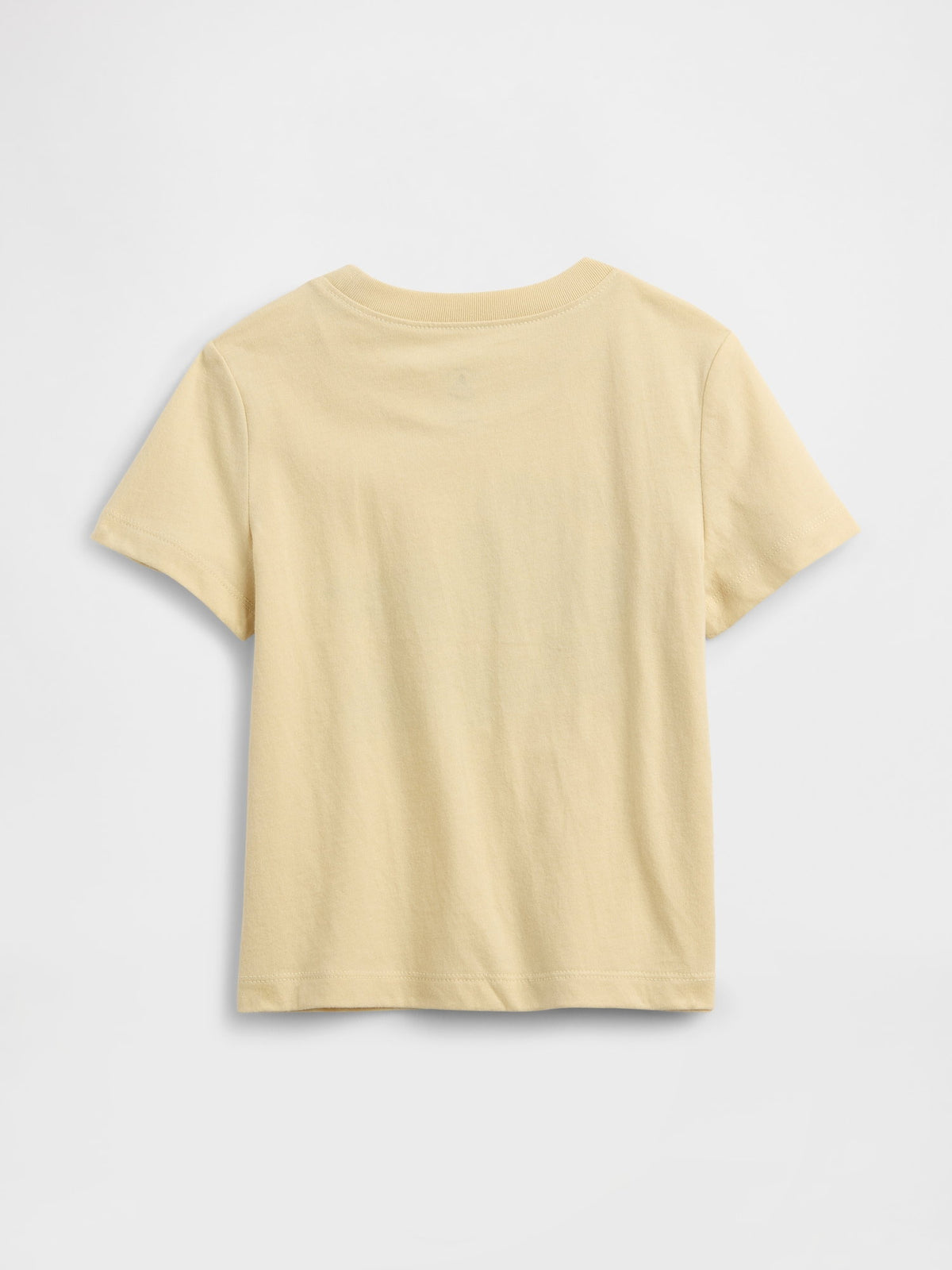Krem Grafik Baskılı T-shirt