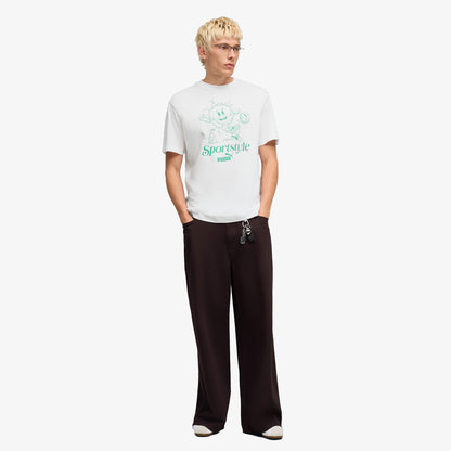 Puma Graphic Erkek Beyaz T-shirt