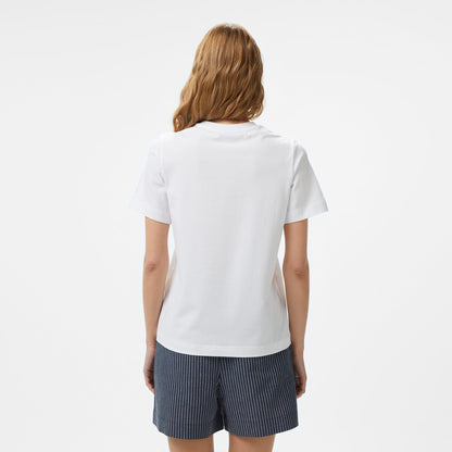 Nautica Kadın Beyaz Regular Fit Kısa Kollu T-shirt