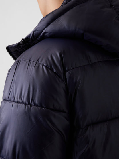Lacivert Recycled Heavyweight Puffer Şişme Mont