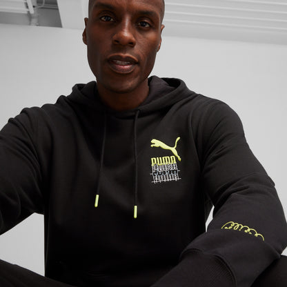 Puma Brand Love Graphic Erkek Siyah Sweatshirt