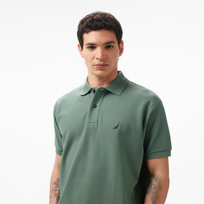 Nautica Erkek Yeşil Classic Fit Kısa Kollu Polo Yaka T-shirt