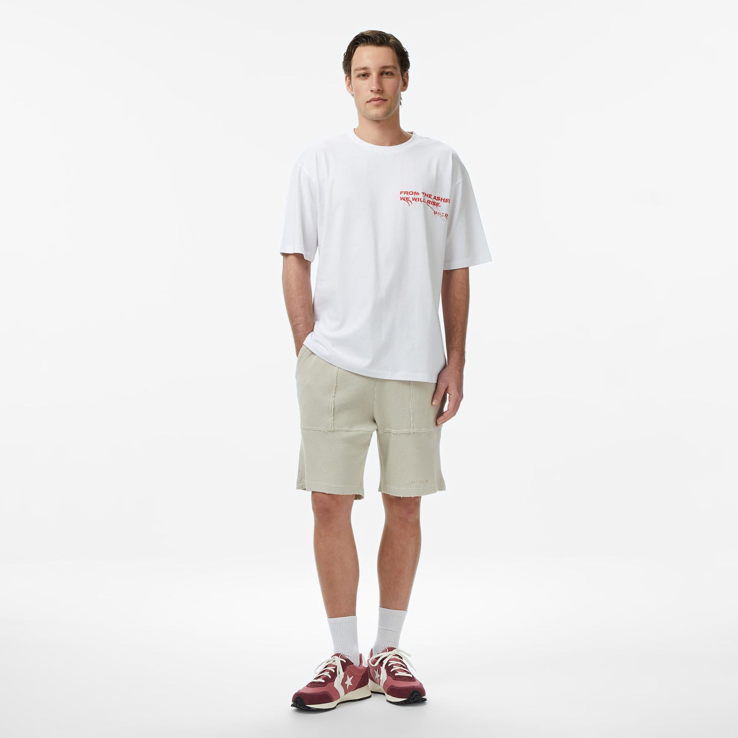 United4 Regular Fit Erkek Krem Şort