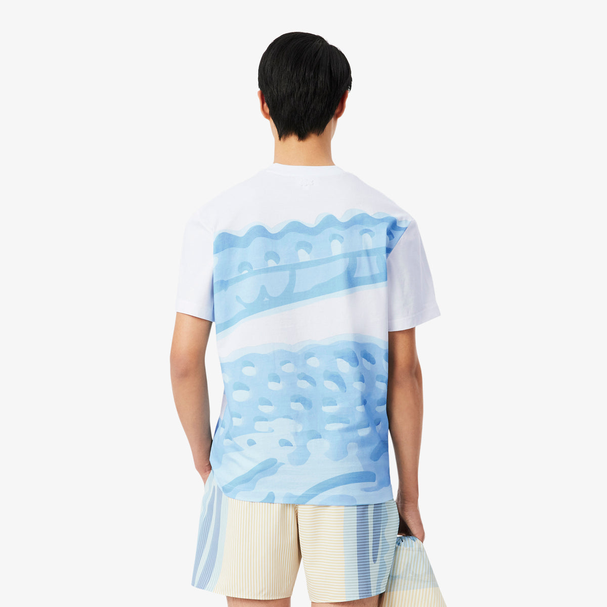 Lacoste Classic Fit Erkek Beyaz T-shirt