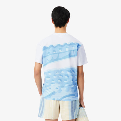 Lacoste Classic Fit Erkek Beyaz T-shirt