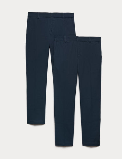 2’li Paket Unisex Ince Paça Okul Pantolonu (2–18 Yaş)