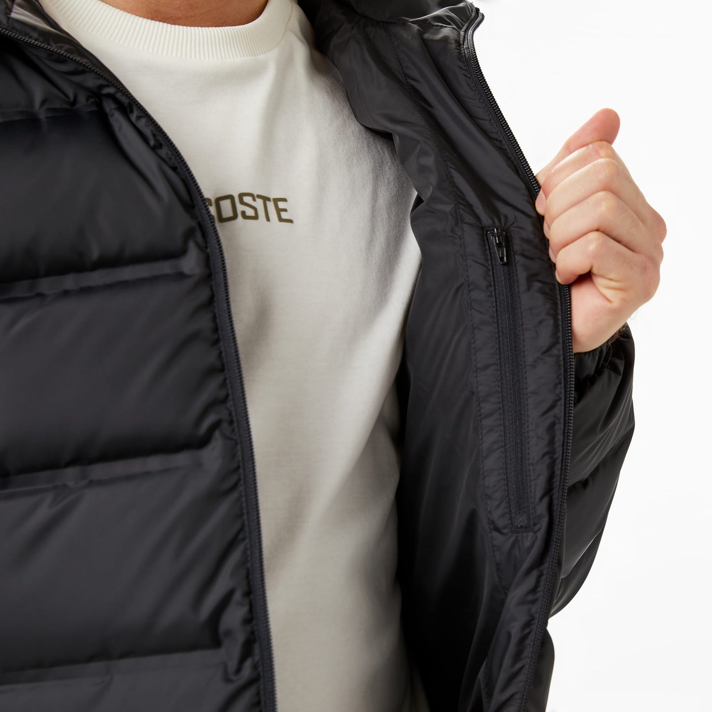 Lacoste Erkek Regular Fit Siyah Mont