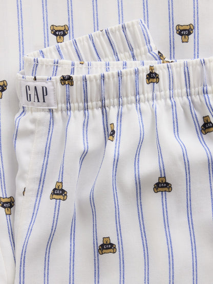 Beyaz Recycled Flannel Pijama Altı