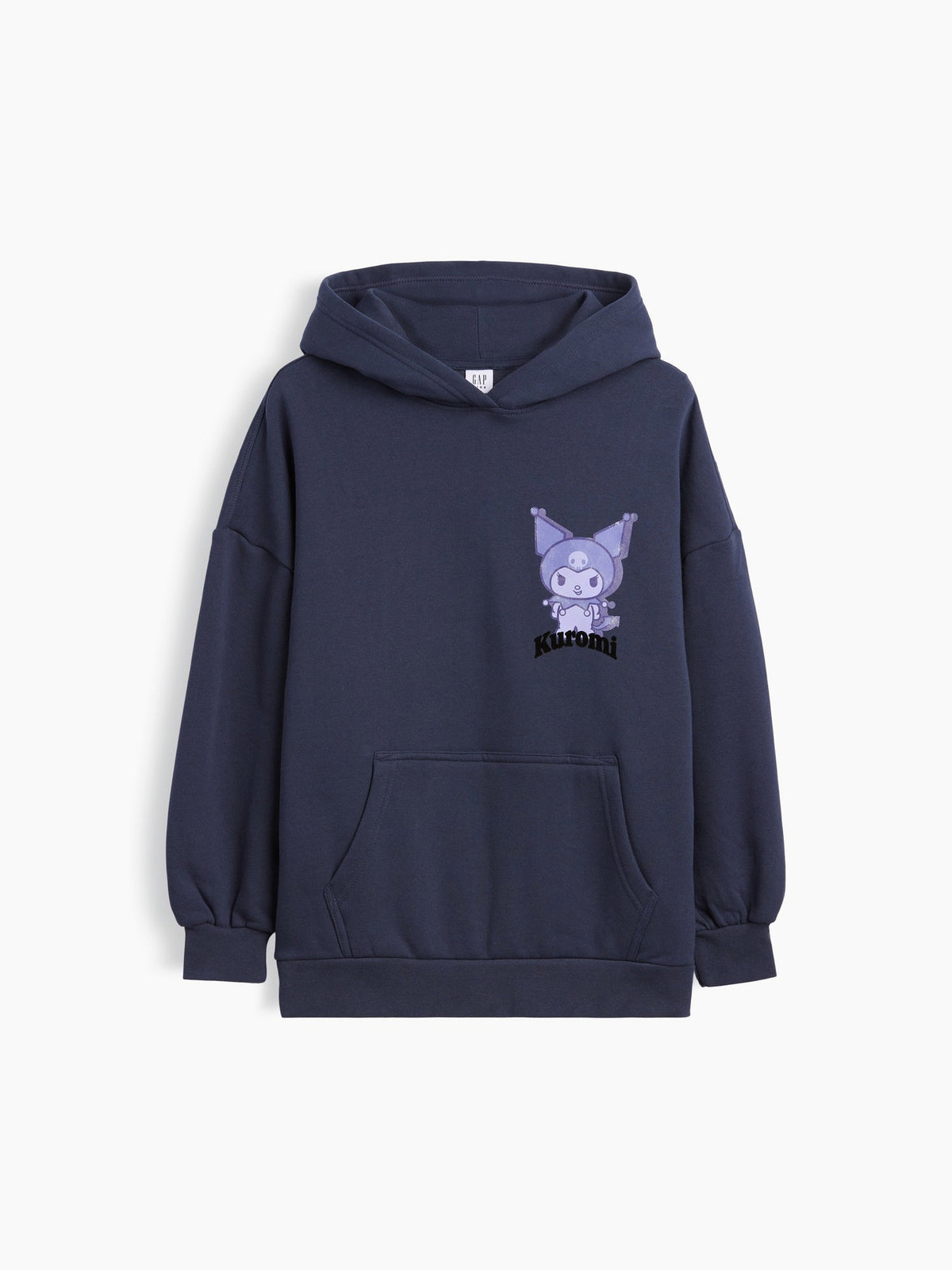 Lacivert Vintagesoft Oversized Kuromi Baskılı Sweatshirt