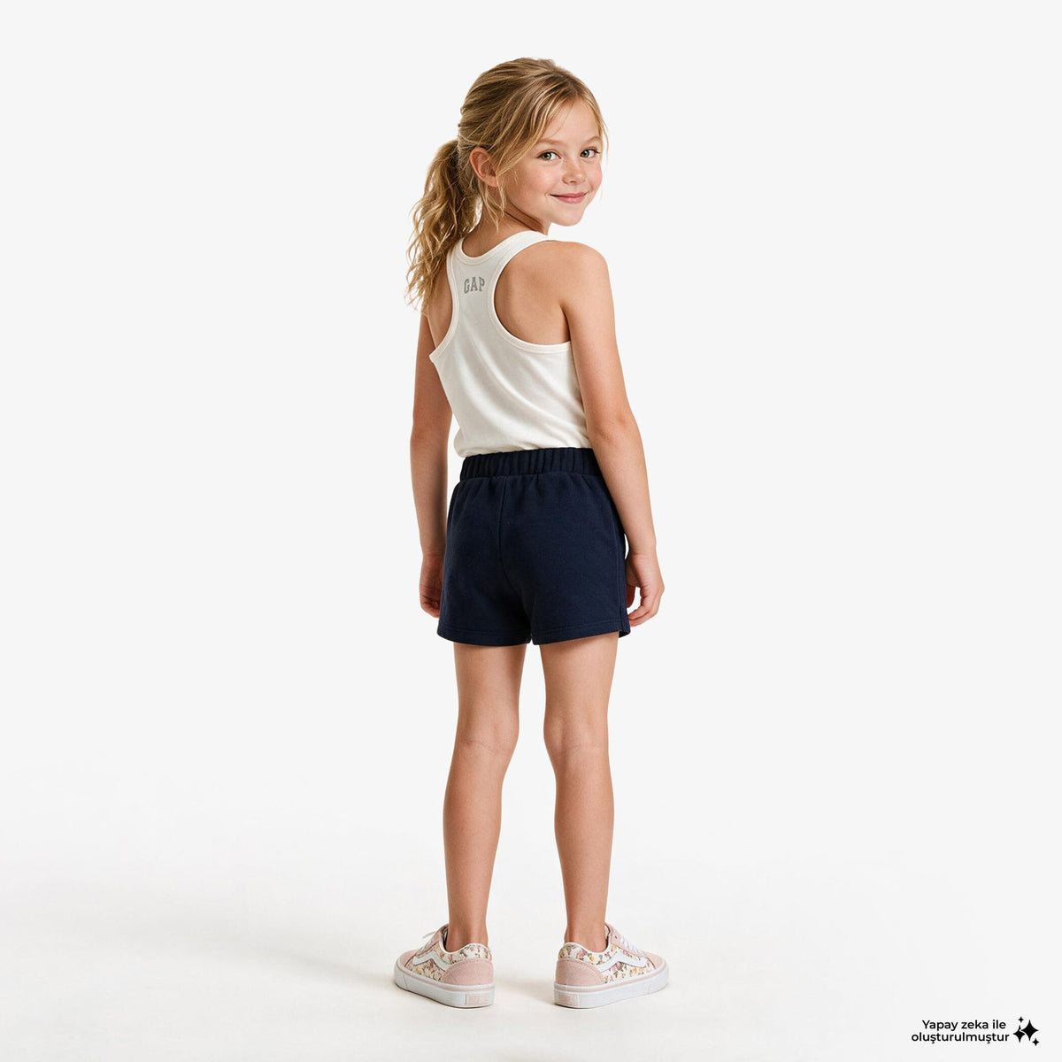 Gap V-frch Logo Çocuk Lacivert Şort