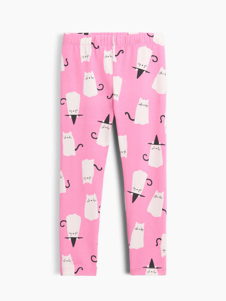 Açık Pembe Pull-on Stretch Jersey Tayt