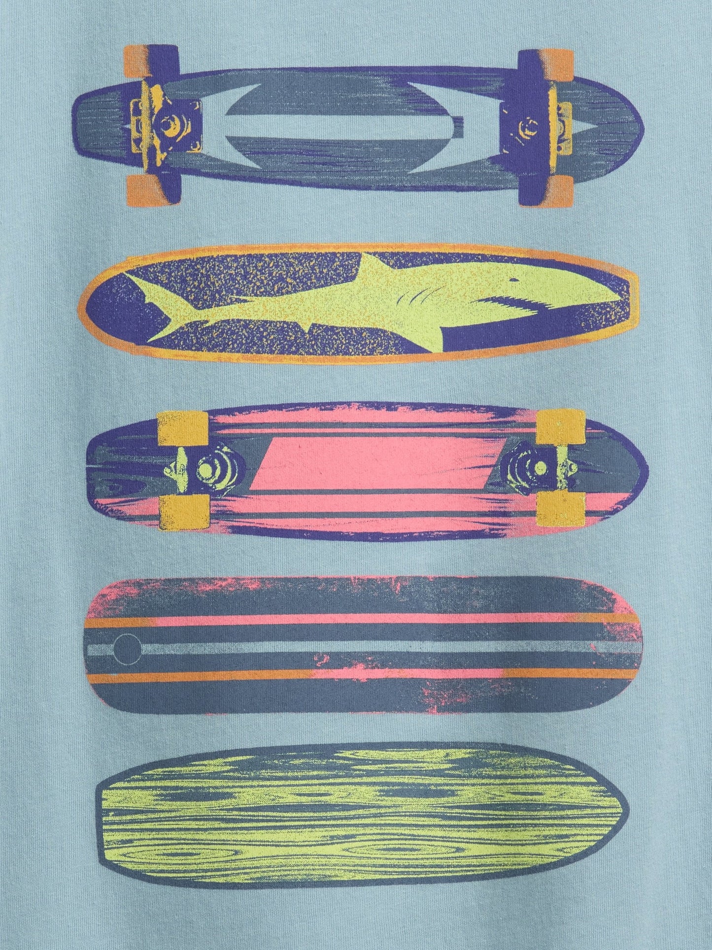 Yeşil Grafik Baskılı T-shirt
