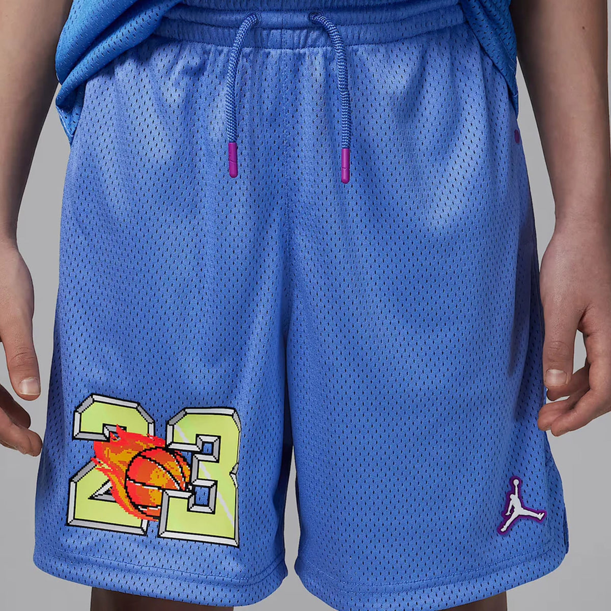 Jordan Air Flame Royal Çocuk Mavi Basketbol Şortu