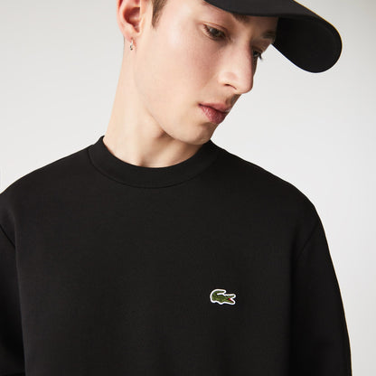Lacoste Classic Fit Bisiklet Yaka Erkek Siyah Sweatshirt