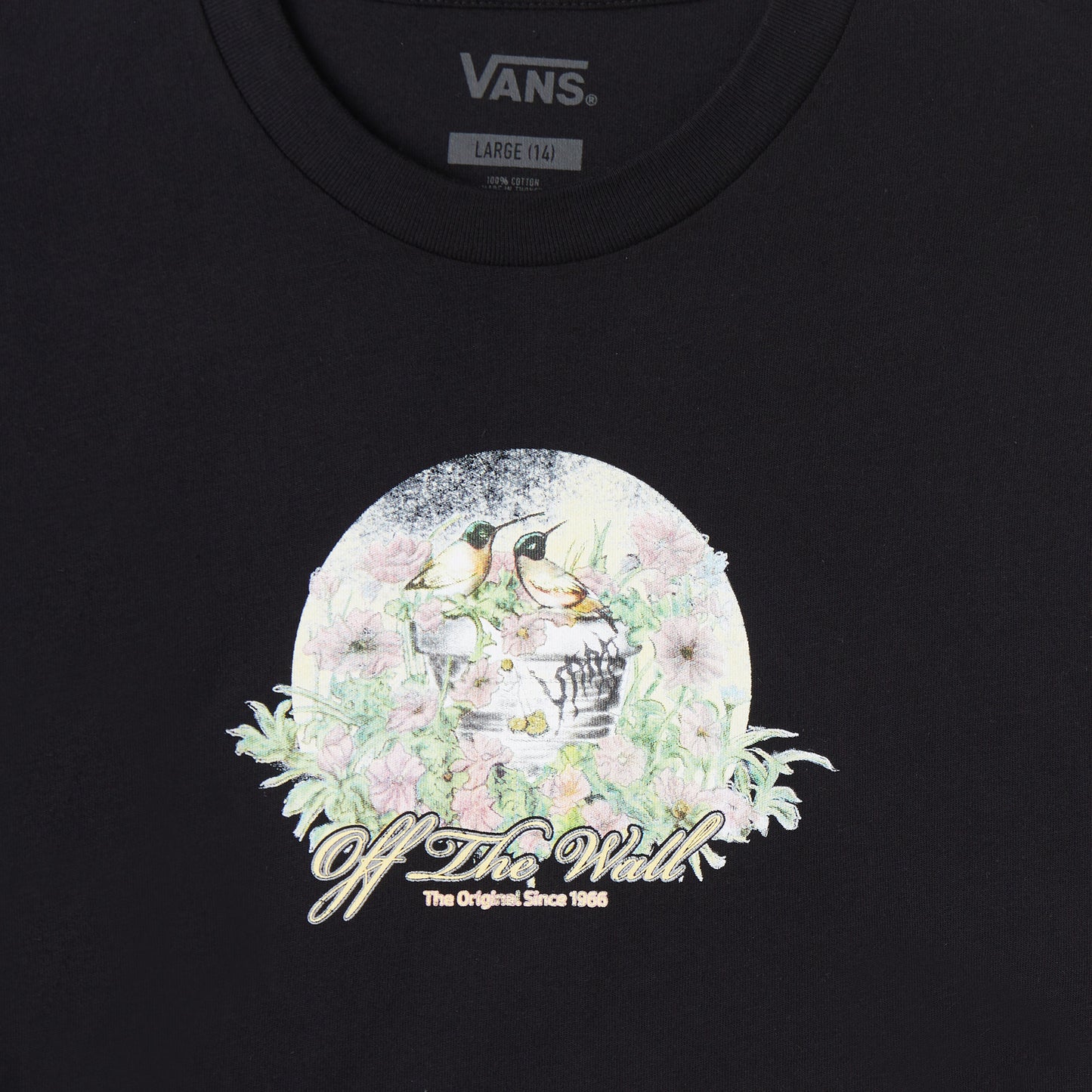 Vans Birdsong Relaxed Crop Ss Çocuk Siyah T-shirt