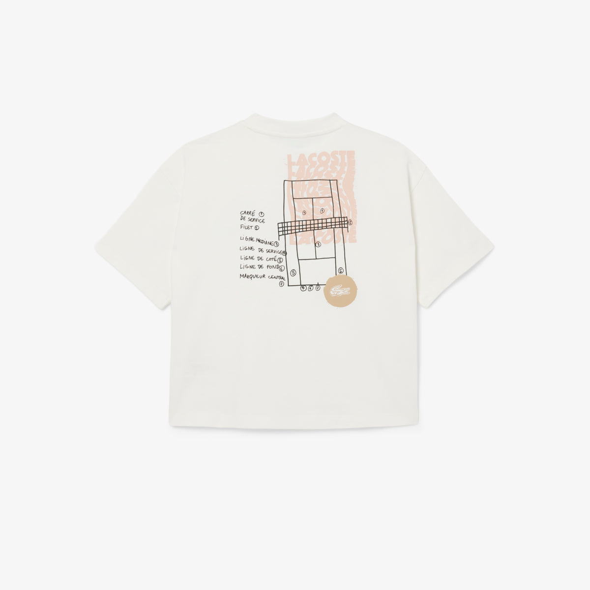 Lacoste Heavy Cotton Print Çocuk Beyaz T-shirt