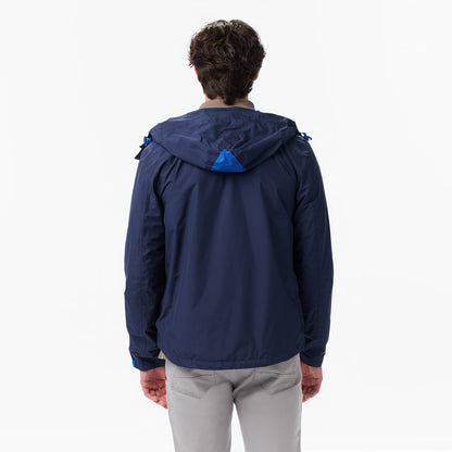 Nautica Erkek Lacivert Regular Fit Kapüşonlu Su Geçirmez Mont