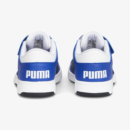 Puma Rebound Layup Lo Bantlı Çocuk Beyaz Spor Ayakkabı