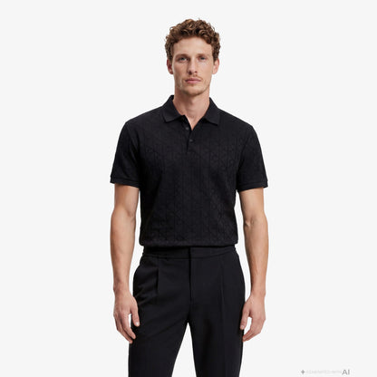 Calvin Klein Slim Tapered Knit Pleated Erkek Siyah Pantolon