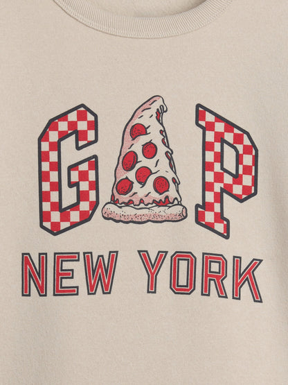 Siyah Relaxed Gap Logo Sweatshirt