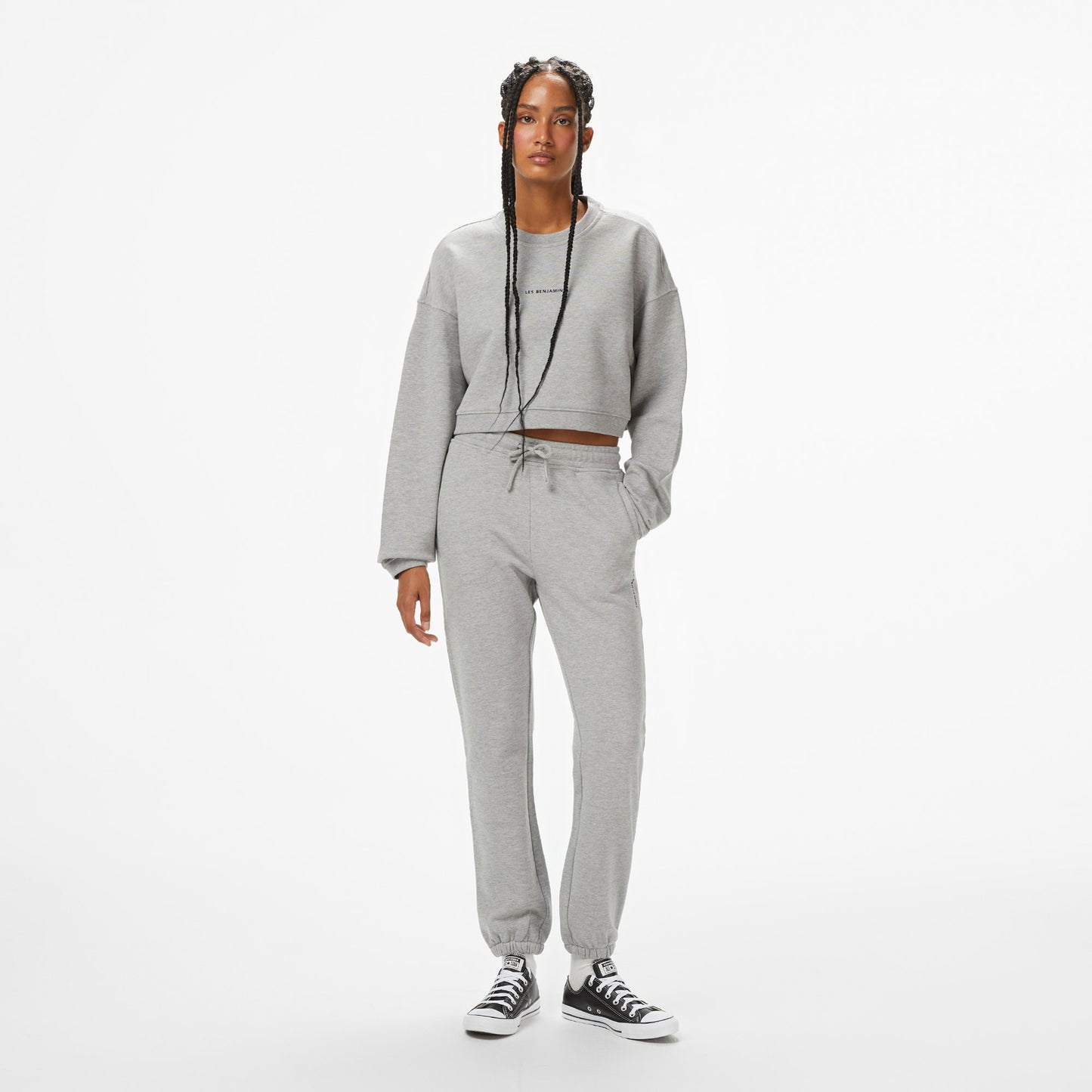 Les Benjamins Essentials 308 Kadın Gri Sweatshirt