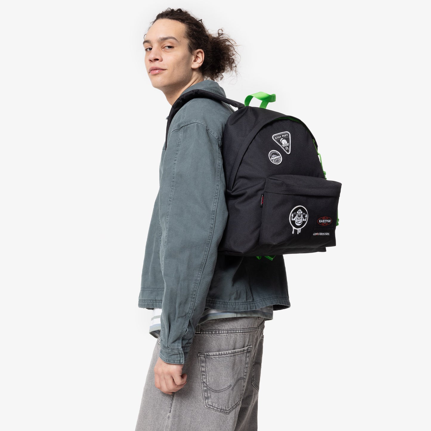 Eastpak Padded Pak'r Ghostbusters Patches Unisex Siyah Sırt Çantası