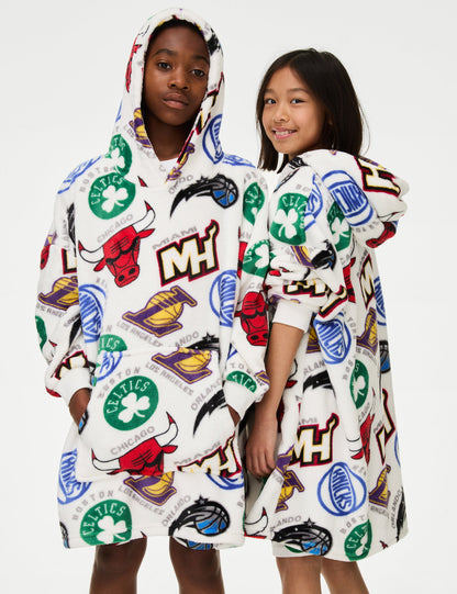 Desenli Polar Kapüşonlu Sweatshirt (7-16 Yaş)