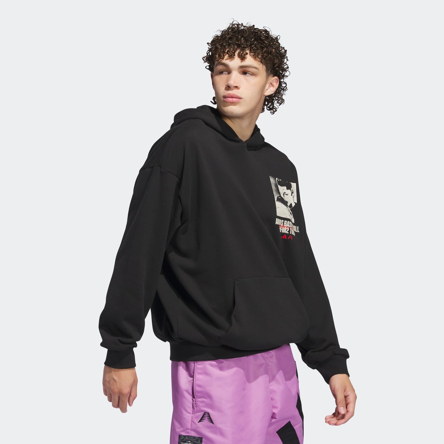 Adidas Anthony Edwards Graphic Erkek Siyah Hoodie