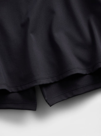 Siyah Cap-sleeve Athletic Elbise