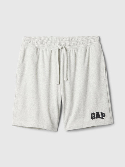 Gri 8'' Gap Logo Fransız Havlu Kumaş Şort