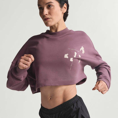 Adidas Adi365 Hk Running Crew Kadın Mor Koşu Sweatshirt