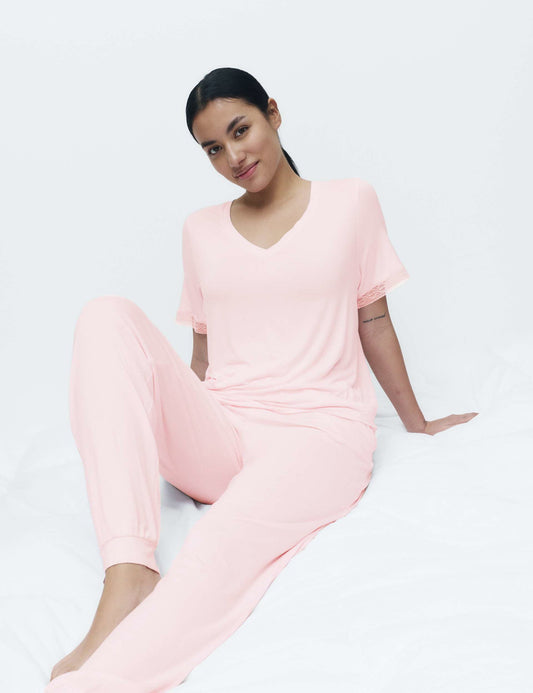Dantel Detaylı Pijama Takımı