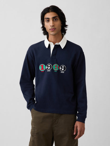 Lacivert Robert Indiana 1969 Polo T-shirt