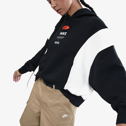 Nike Sportswear Phoenix Fleece Remix Kadın Siyah Sweatshirt