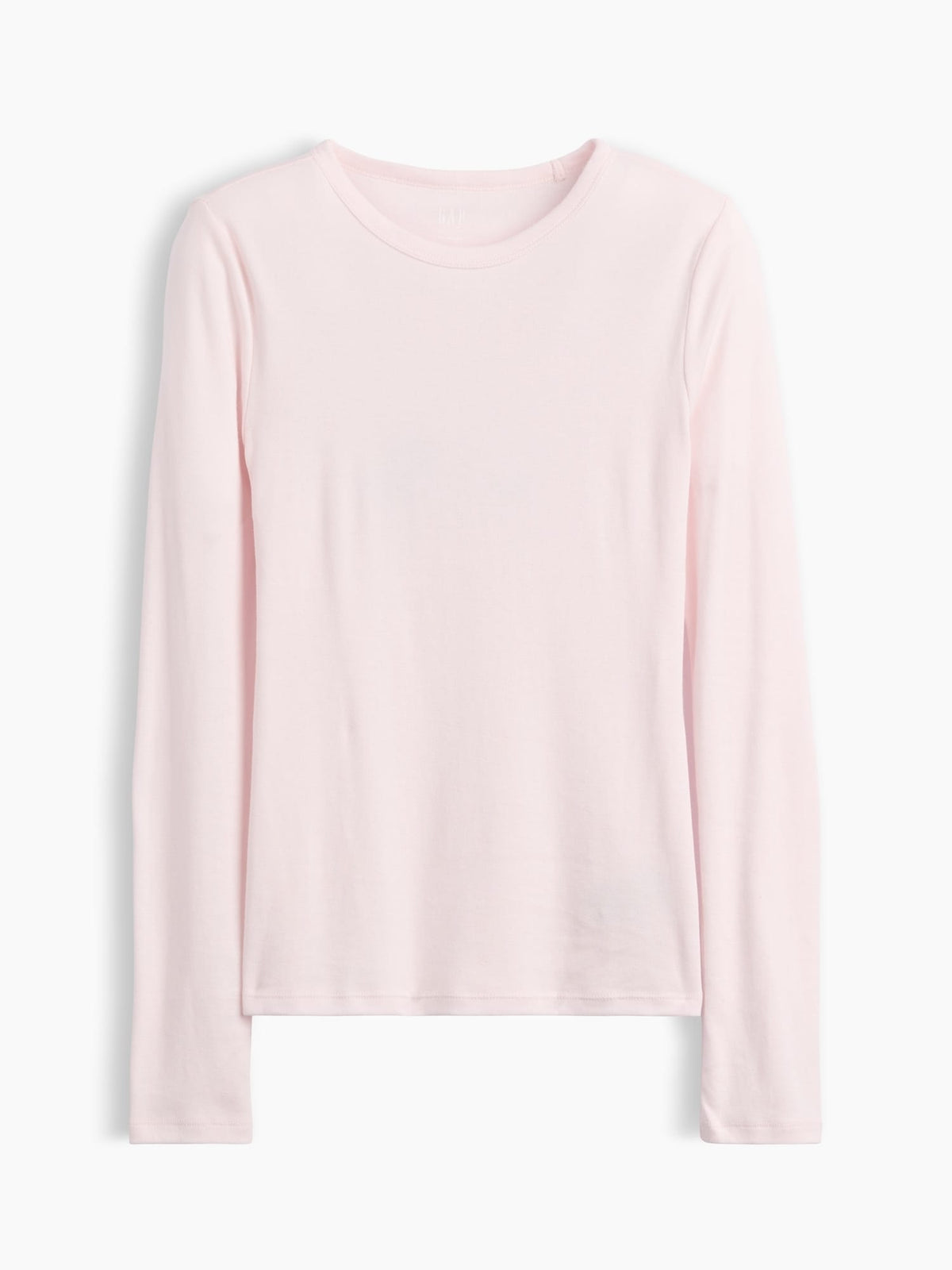 Açık Pembe Modern Fitilli Bisiklet Yaka T-shirt