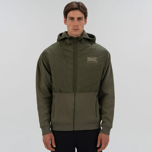 Everlast Boxing Club 2.0 Full Zip Erkek Haki Sweatshirt