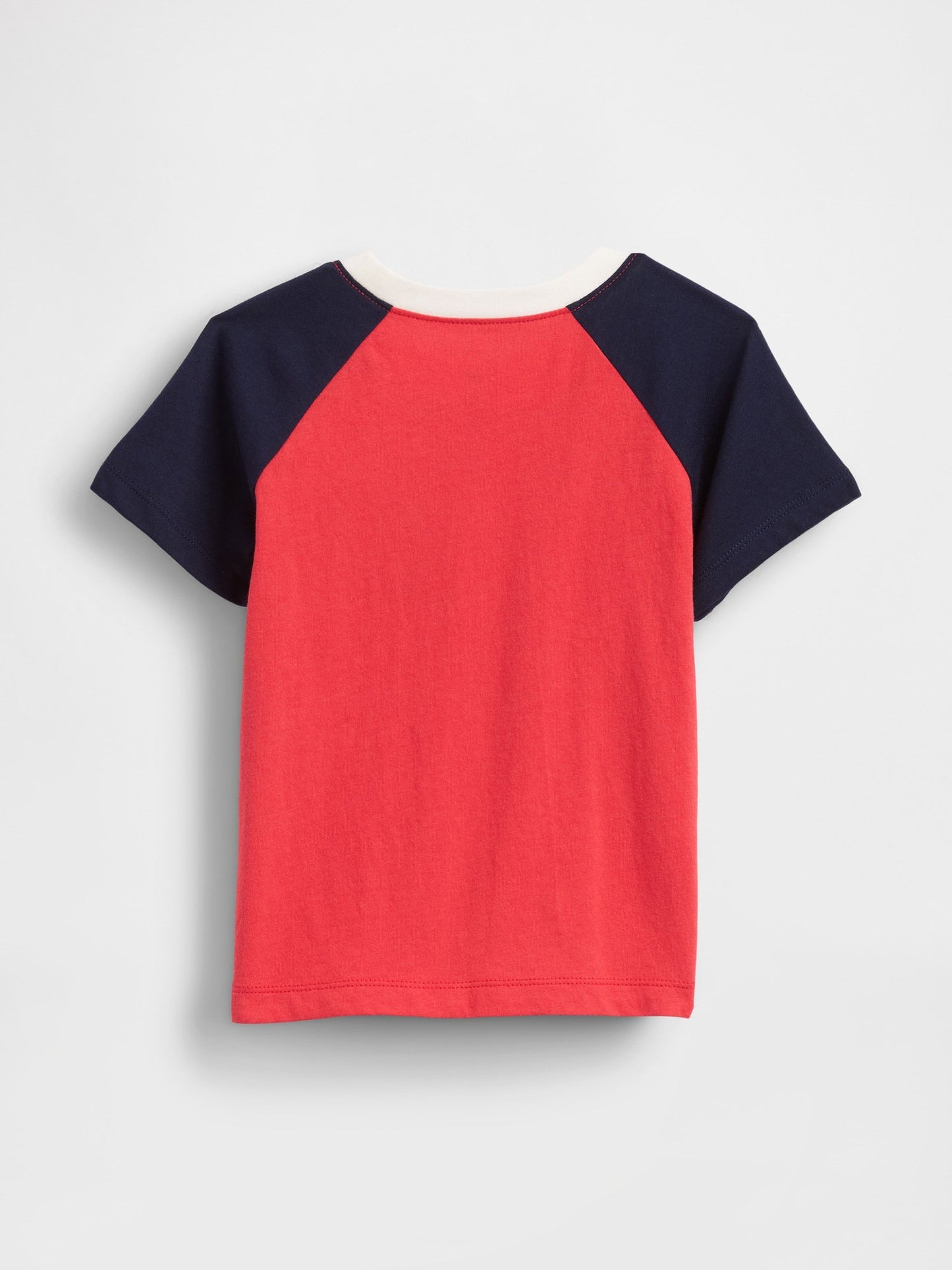 Kırmızı Colorblock Brannan Bear Grafik Baskılı T-shirt