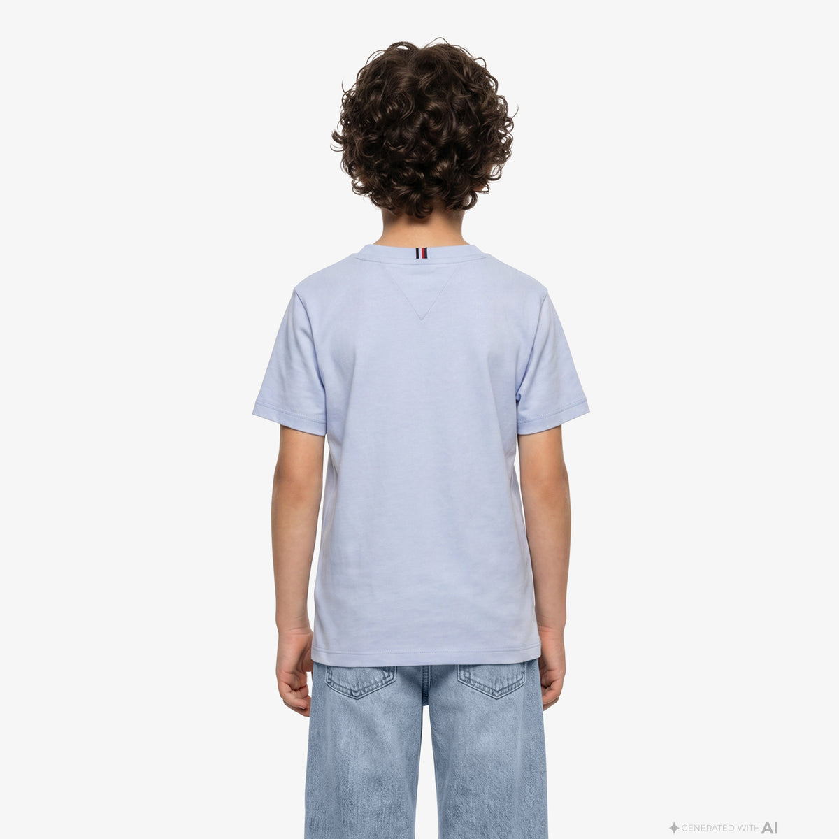 Tommy Hilfiger Mini Corp Çocuk Mavi T-shirt