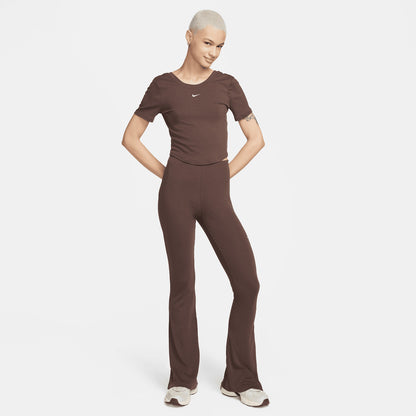 Nike Sportswear Chill Knit Sportswear Kadın Kahverengi Crop T-shirt